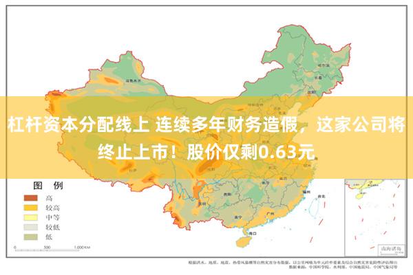 杠杆资本分配线上 连续多年财务造假，这家公司将终止上市！股价仅剩0.63元