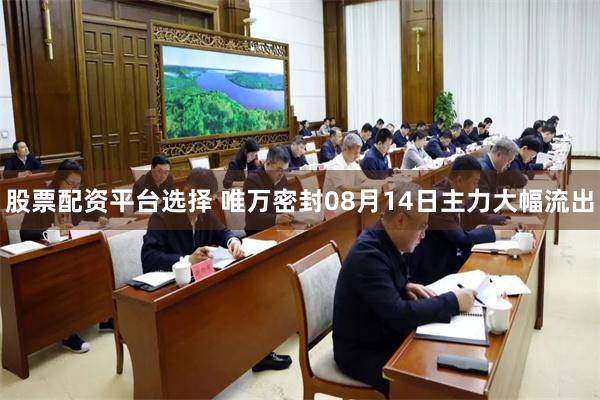 股票配资平台选择 唯万密封08月14日主力大幅流出